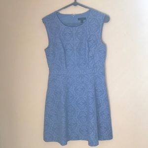 Blue floral cut dress